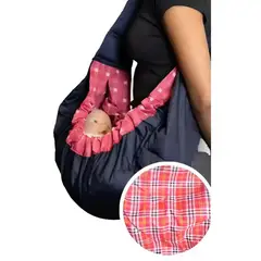 GENERICO - Bandolera Fular Porta Bebe de Tela Tipo Bolsa Roja Ergonomico