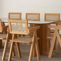 KOMAROVA ART HOME - Juego de Comedor Porcari de Komarova 8 sillas