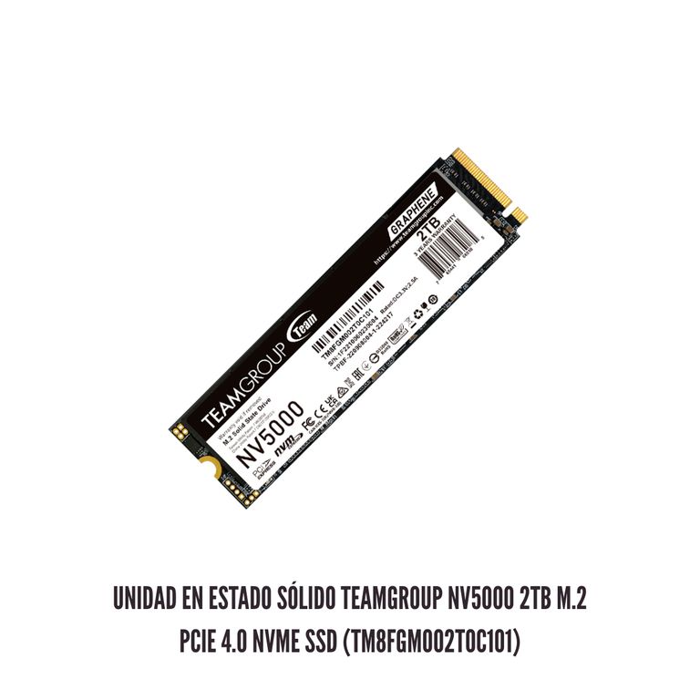 UNIDAD EN ESTADO SOLIDO NV5000 2TB M.2 PCIE 4.0 NVME SSD TM8FGM002T0C101