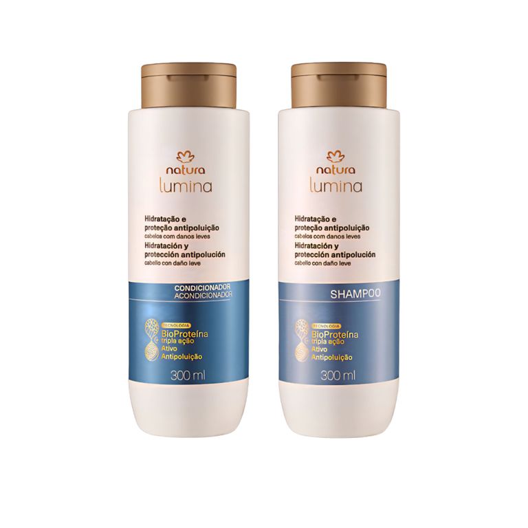 SET LUMINA HIDRATACION Y PROTECCION ANTIPOLUCION SHAMPOO + ACONDICIONADOR