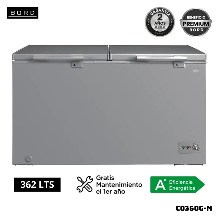 CONGELADORA 362 L GRIS - CO360G-M
