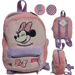 GENERICO - Mochila Disney Minnie Mouse Peluche Suave