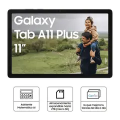 SAMSUNG - Tableta Galaxy Tab A11+ SM-X230 11” WUXGA WiFi 6GB 128GB Android 15 Gris