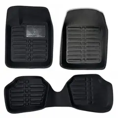 OEM - Piso Bandeja Eco Cuero Universal Negro 3Pcs