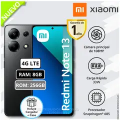 XIAOMI - Celular Smartphone NOTE 13 4G 256GB ROM 8GB RAM