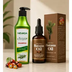 SM - Shampoo Romero Nevada Grande 520ml + Aceite de Batana Crecimiento Cabello