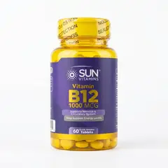 SUN - Vitamina B12 Vitamins 1000 Mcg - 60 Tabletas