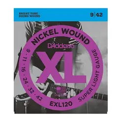 D ADDARIO - Set De Cuerdas Para Guitarra Eléctrica 09-42 Daddario - EXL120