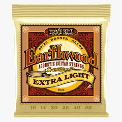 ERNIE BALL - Ser De Cuerdas Para Guitarra Acustica Metal EXTRA LIGHT 10-50 ORIGINAL