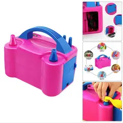 GENERICO - Inflador de globos electrico portatil doble boquilla 600w