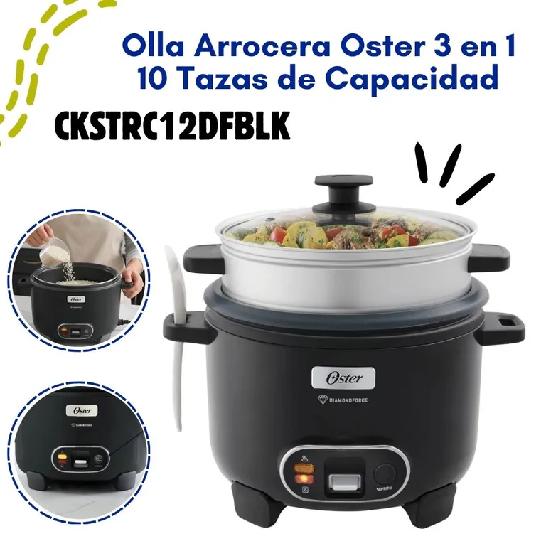 Olla arrocera 3 en 1 2.2L – CKSTRC12DFBLK-053