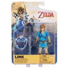 JAKKS PACIFIC - Figura Legend of Zelda - Link y Master Sword 10 cm