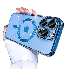 GENERICO - CASE IPHONE 16 PRO MAX PROTECTOR CAMARA AZUL