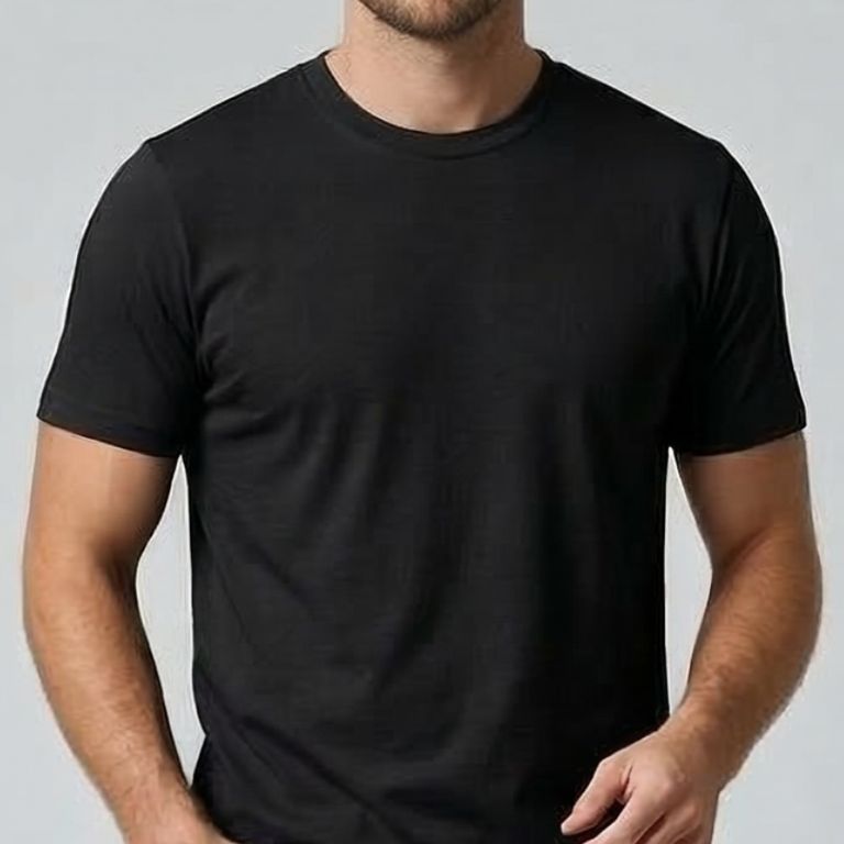 Polo Básico Hombre Algodón Regular Fit Negro