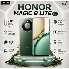 HONOR - MAGIC 8 LITE - 256GB 8GB  5G - VERDE