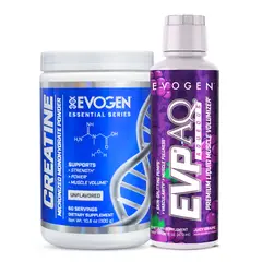 EVOGEN - Creatina 300 g + Evp-aq Glicerol Liquido 473ml - Juice Grape