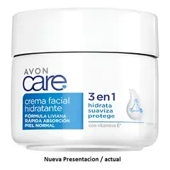AVON - Crema Facial Con Vitamina E Piel Normal Care 3 En 1 100 Todo Tipo De Piel Día