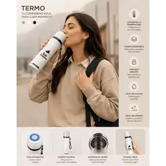 ROMAX - TERMO ACERO INOXIDABLE MINNIE 500ML BLANCO
