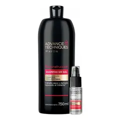 AVON - Advance Techniques Shampoo Sin Sal Reconstrucción Con Serum