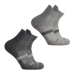 HEISS - Pack x2 Medias Deportivas Tobilleras Transpirables Sport Drytech Running Ciclismo