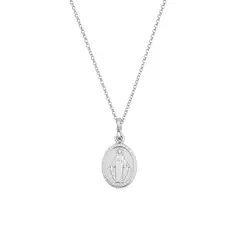 SANTORAL - Collar Virgen de la Medalla Milagrosa Chico - Plata