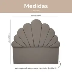 PEREZOSO - Dormitorio Nube Abanico Box Tarima Con Colchón 2plz
