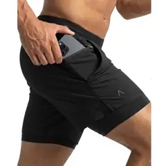 ALPHA FIT - Short deportivo Hombre Correr - Ropa deportiva Gym - Alphafit