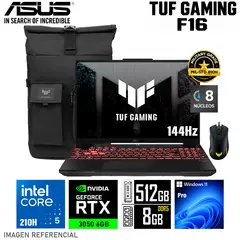 ASUS - LAPTOP TUF GAMING FX607VJB-RL209 Pantalla (16" WUXGA 144HZ) RAM 8GB / SSD 512GB RTX 3050 6GB