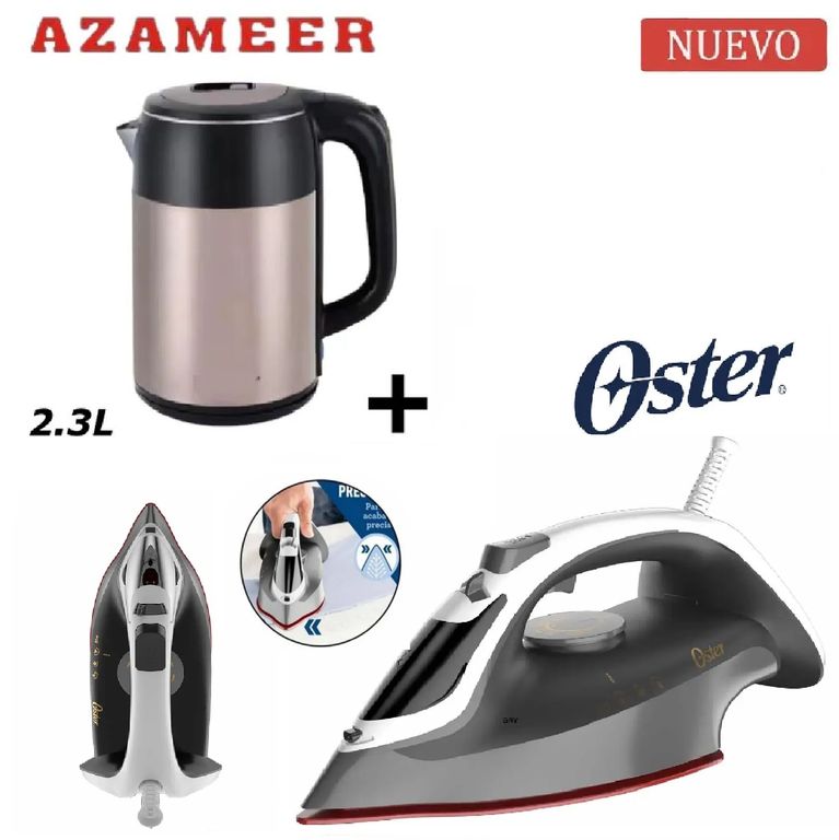 Nueva Plancha Aeroceramica 220W -GCSTAC6901-Hervidor 2.3LP