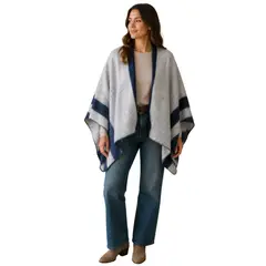 GENERICO - Capa Poncho Pashmina para mujer de invierno Casual