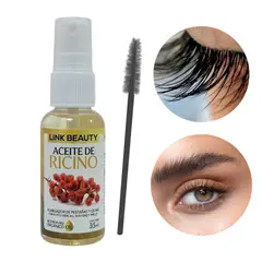 GENERICO - Aceite de Ricino Orgánico para Pestañas y Cejas 35ml Crecimiento, Volumen y Brillo + Aplicador