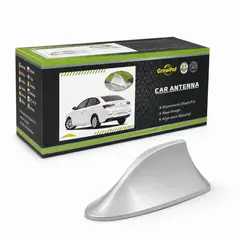 JET - Antena Aleta Tiburon Con Cable Universal Silver