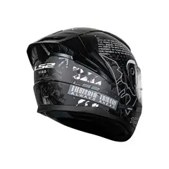 LS2 - CASCO FF810 VIGO HISTORY NEGRO GRIS VISOR TRASPARENTE Y CERT ECE-2206