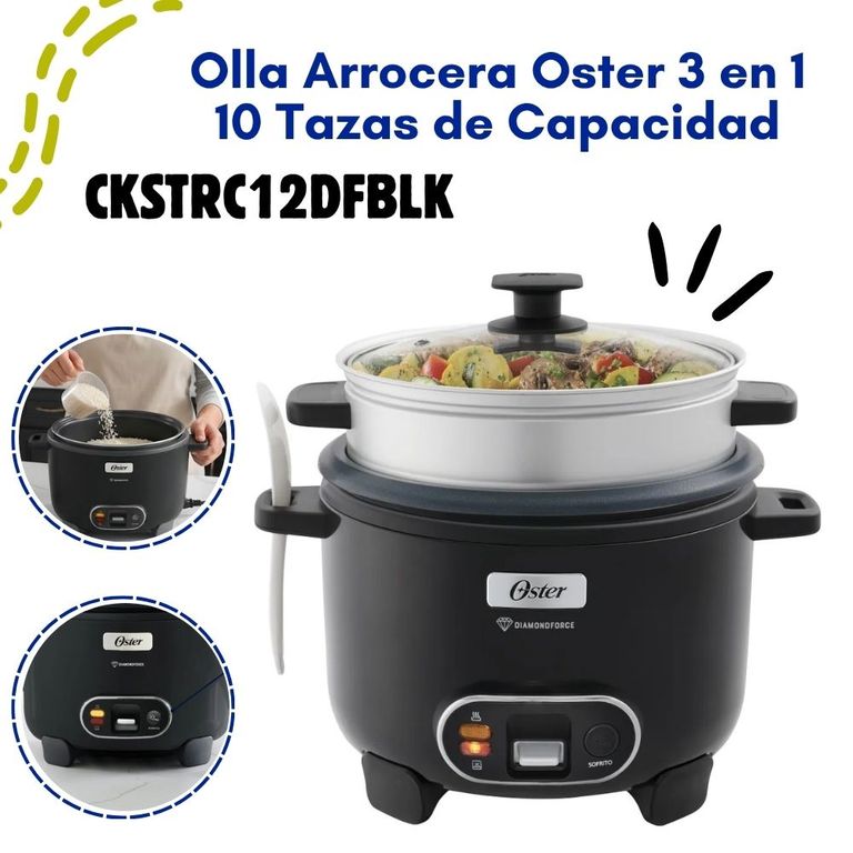 Olla arrocera 3 en 1 2.2L – CKSTRC12DFBLK-053