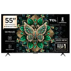 TCL - Televisor 55 QD Miniled 4K 55C6KS Google TV
