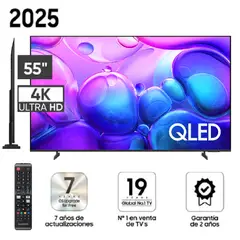 SAMSUNG - Televisor 55 pulgadas QLED 4k TV QN55Q6FA