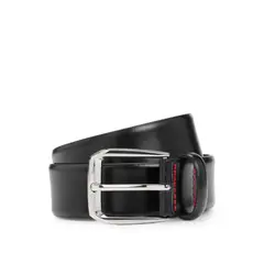 BOSS - Correa de piel italiana con hebilla de marca