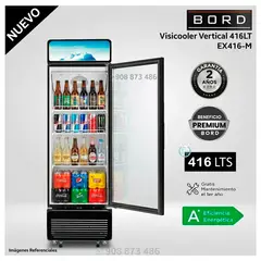 BORD - Vitrina Exhibidora Vertical 416LT EX416-M Blanco