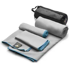 GENERAL - PACK 3 TOALLAS DE MICROFIBRA OLIMPIAFIT - GRIS