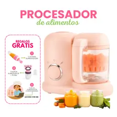 GENERICO - Procesador de Alimentos 3 en 1 para Bebés REGALOS: CUCHARA ALIMENTADORA + CHUPÓN ALIMENTADOR / MELÓN