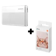 XIAOMI - Combo Instant Photo Printer 1S + Paper Printer