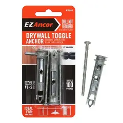 GENERICO - Drywall Toggle E-Z Ancor Pack de anclajes para drywall