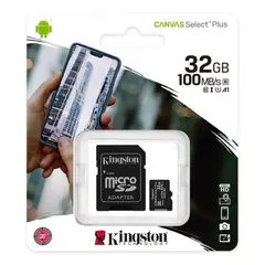 KINGSTON - Memoria MicroSD 32GB 100MBS C10