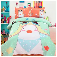 PANDA - Cubrecama de Algodón Infantil