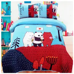 PANDA - Cubrecama de Algodón Infantil