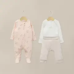 OPALINE - Conjunto Bebé Niña Rosado