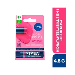 Nivea - Hidratante Labial 3 en 1 en Color Rosa