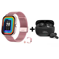 JBL - Audifonos bluetooth WAVE200TWS y Y13 Reloj inteligente