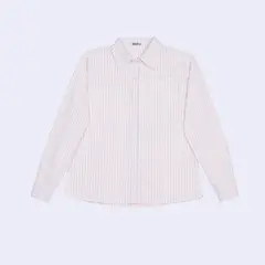 MOCALY - Camisa de Algodón Manga Larga Oversize Mujer