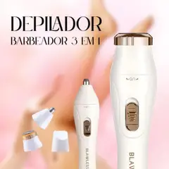 GENERICO - Depiladora Eléctrica Recargable 3 en 1 Multifuncional para Mujer